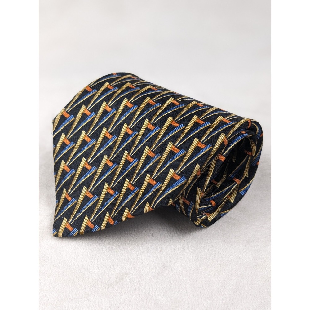 Ermenegildo Zegna 4x59 Mens Tie Geometric Italy‎